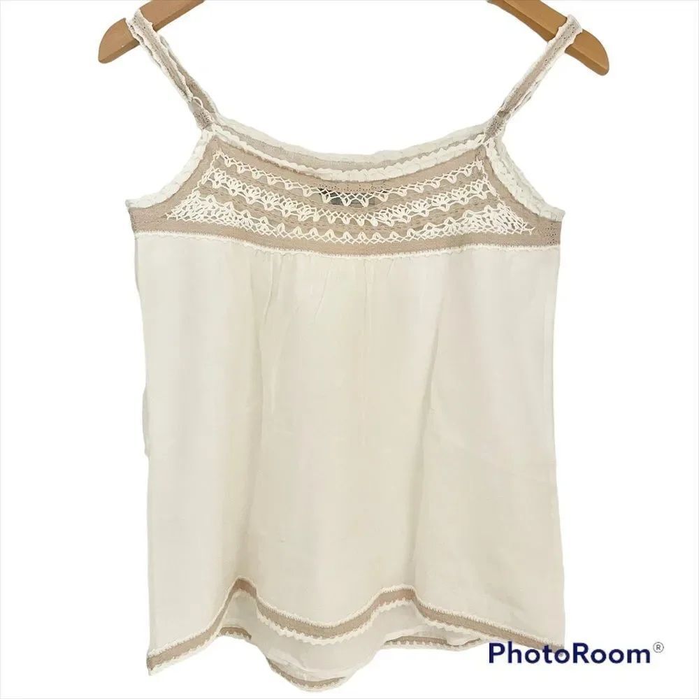 BCBG MaxAzria Boho Crochet Tank Top